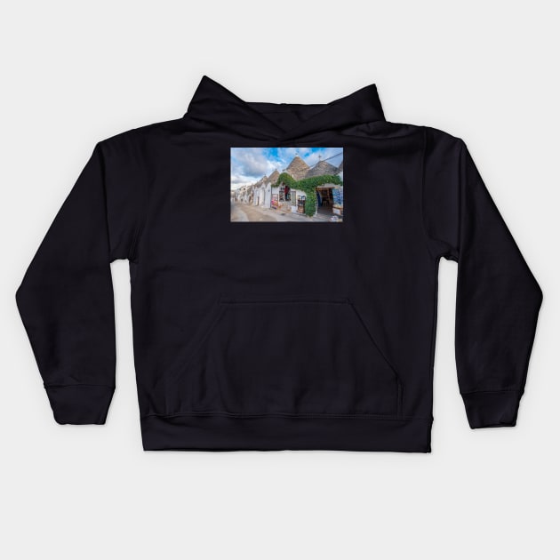 ALBEROBELLO, ITALY Kids Hoodie by mitzobs